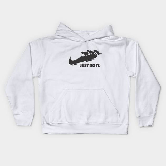 Bobsleigh Just do it Kids Hoodie by workshop71